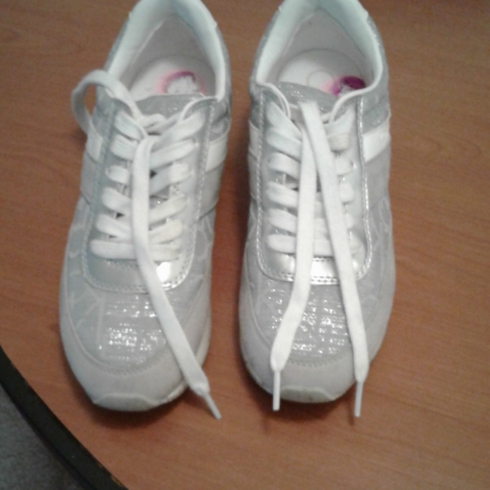 Calvin Klein glitter gray sneakers